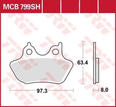 Remblokkenset MCB799 SH*