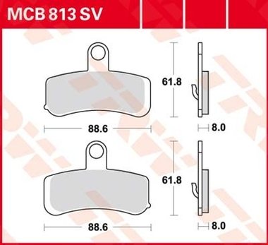 Remblokkenset MCB813 SV*