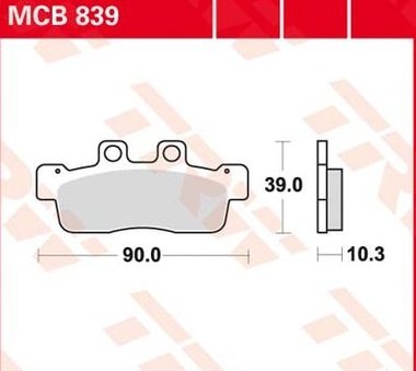 Remblokkenset MCB839*