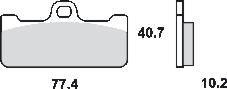 Remblokkenset MCB715 CRQ*