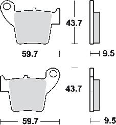 Remblokkenset MCB730 SI*