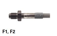 Connector buitendraad F2  M10 x 1.25