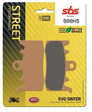 Remblokkenset voor 1 remklauw, 900HS SBS  BRAKE PADS SINTER  (Brembo Remklauwen),