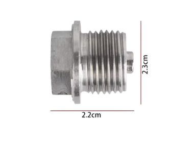 Aftapplug M18 x 1,5 met magneet