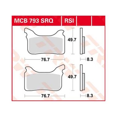 Remblokkenset MCB793 RSI*