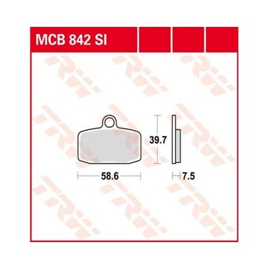 Remblokkenset MCB842 SI*