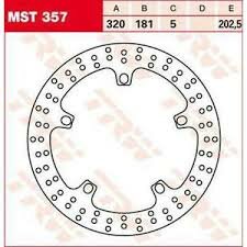 Remschijf (star)  Lucas MST357 (5mm)